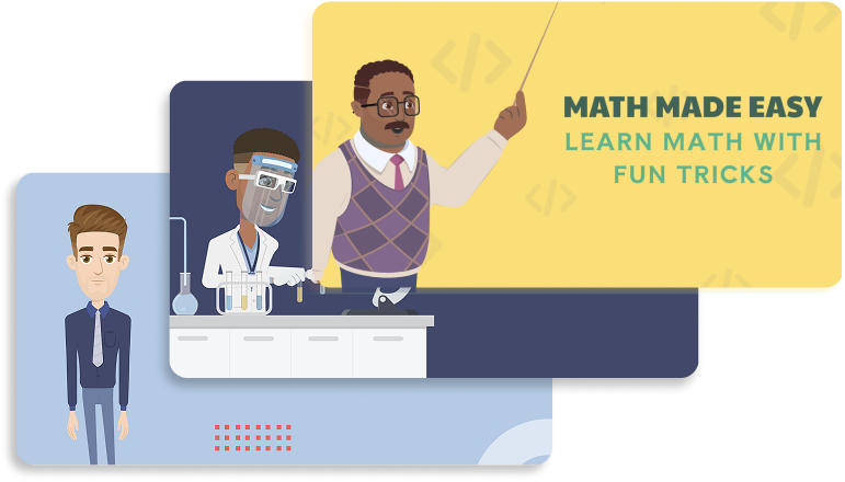 Choose from modern templates for explainer videos, social media promos, and educational content.